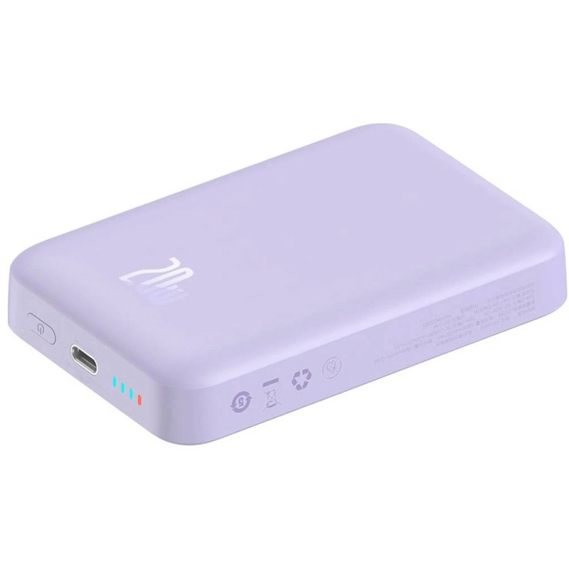 Портативне ЗП Power Bank Baseus Magnetic Mini Air 20W c БЗП 10000 mAh P10059001313 дивитися фото №3