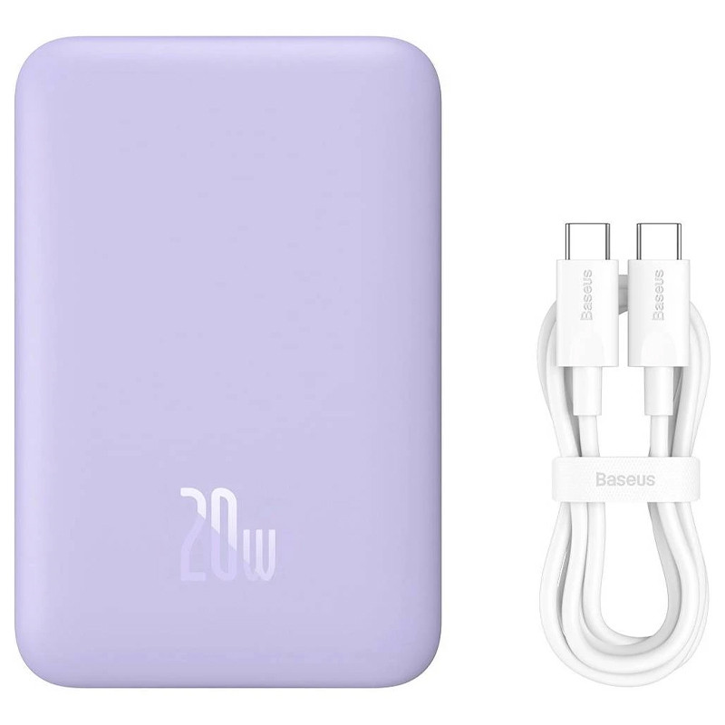Портативне ЗП Power Bank Baseus Magnetic Mini Air 20W c БЗП 10000 mAh P10059001313 дивитися фото №4
