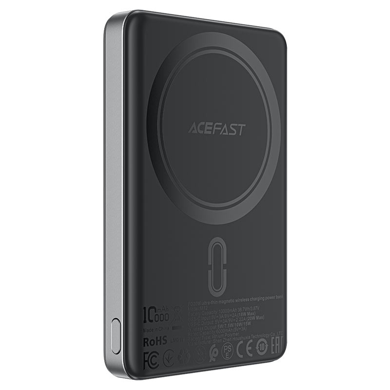 Портативний ЗП Power Bank Acefast M12 PD20W з БЗП 10000 mAh на малюнкі №1