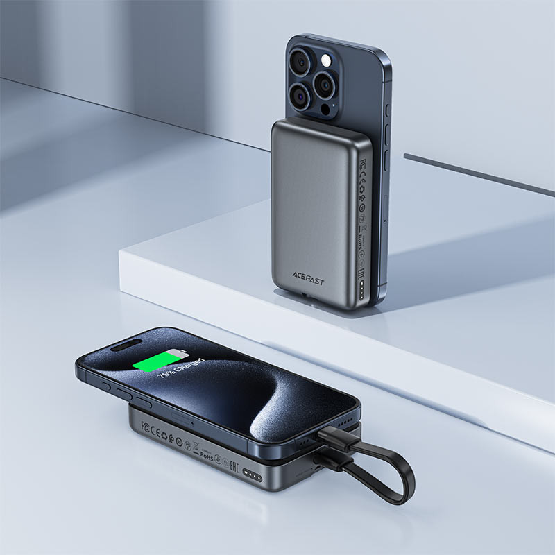 Портативний ЗП Power Bank Acefast M10 PD30W з БЗП 10000 mAh на малюнкі №5