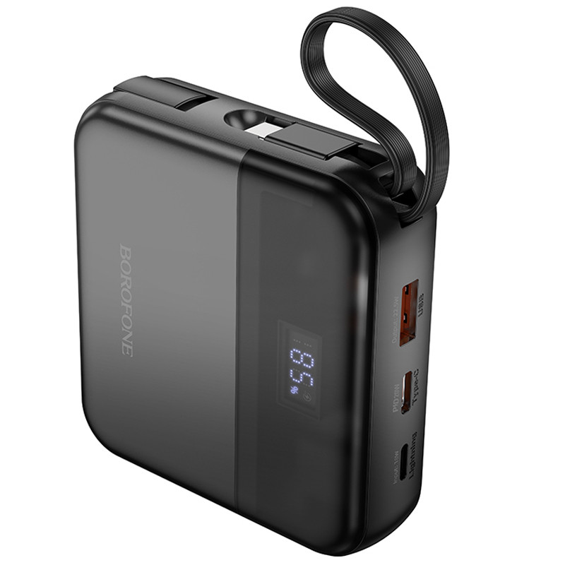 Портативний ЗП Power Bank BOROFONE BJ64 Distinct 22.5W+PD20W with cable 10000 mAh на малюнкі №2