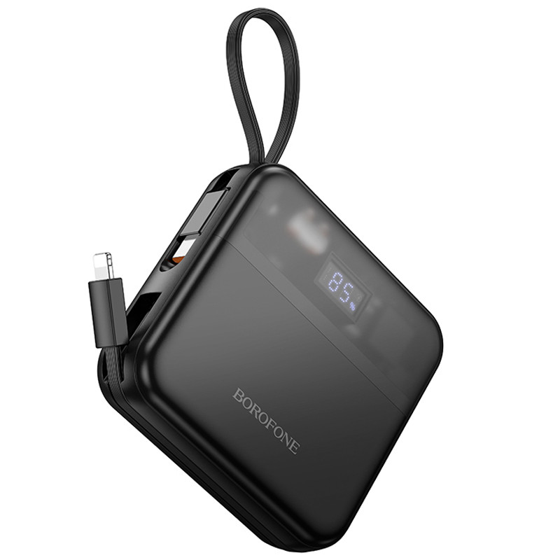 Портативний ЗП Power Bank BOROFONE BJ64 Distinct 22.5W+PD20W with cable 10000 mAh на малюнкі №3
