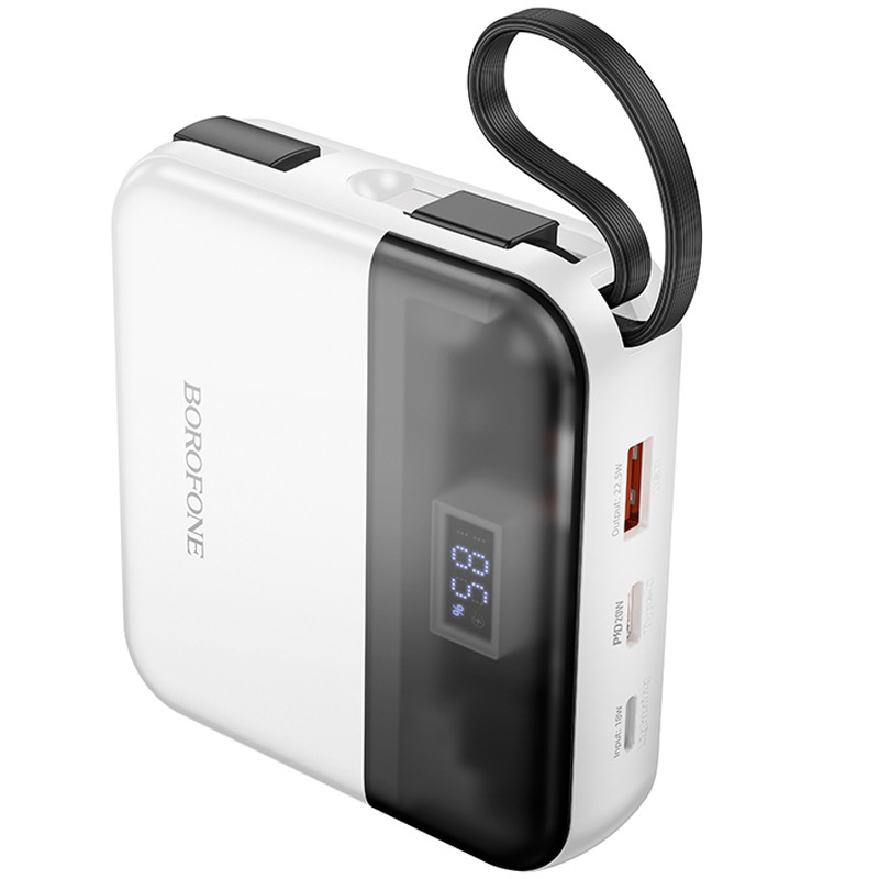 Портативний ЗП Power Bank BOROFONE BJ64 Distinct 22.5W+PD20W with cable 10000 mAh на малюнкі №2