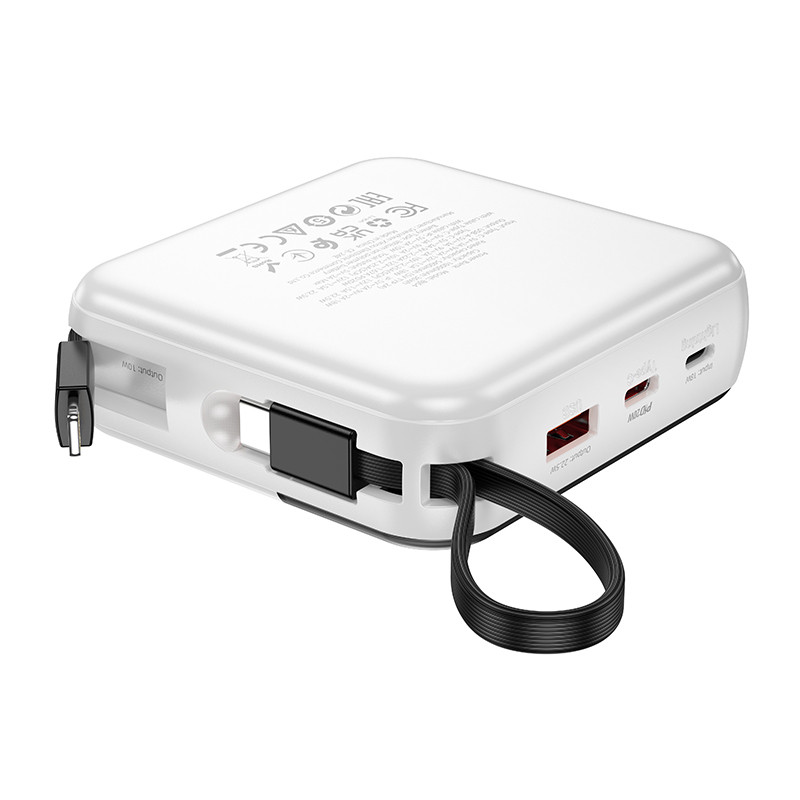Портативний ЗП Power Bank BOROFONE BJ64 Distinct 22.5W+PD20W with cable 10000 mAh на малюнкі №3