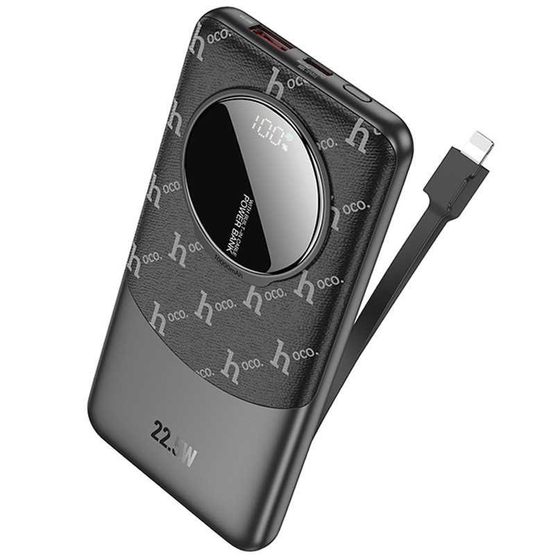 Портативний ЗП Power Bank Hoco Q29 Nobility 22.5W+PD20W + Lightning 10000 mAh на малюнкі №2