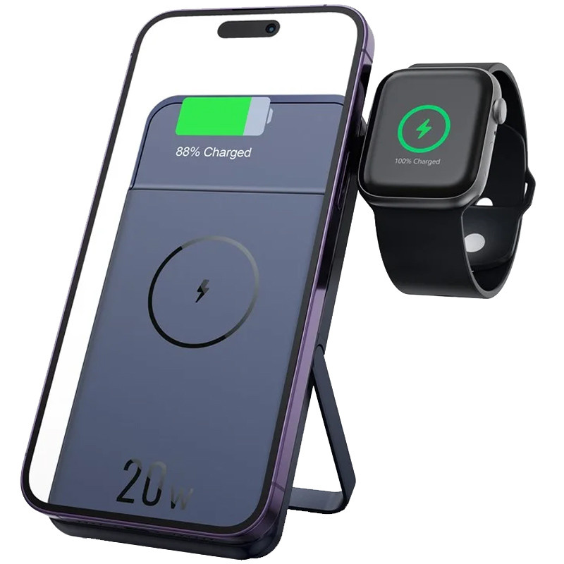 Портативний ЗП Power Bank JJT-MP01 2in1 20W з БЗП+iWatch 10000 mAh на малюнкі №1