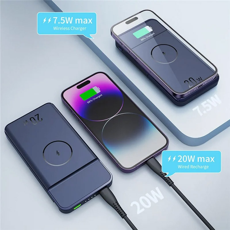 Портативний ЗП Power Bank JJT-MP01 2in1 20W з БЗП+iWatch 10000 mAh на малюнкі №6