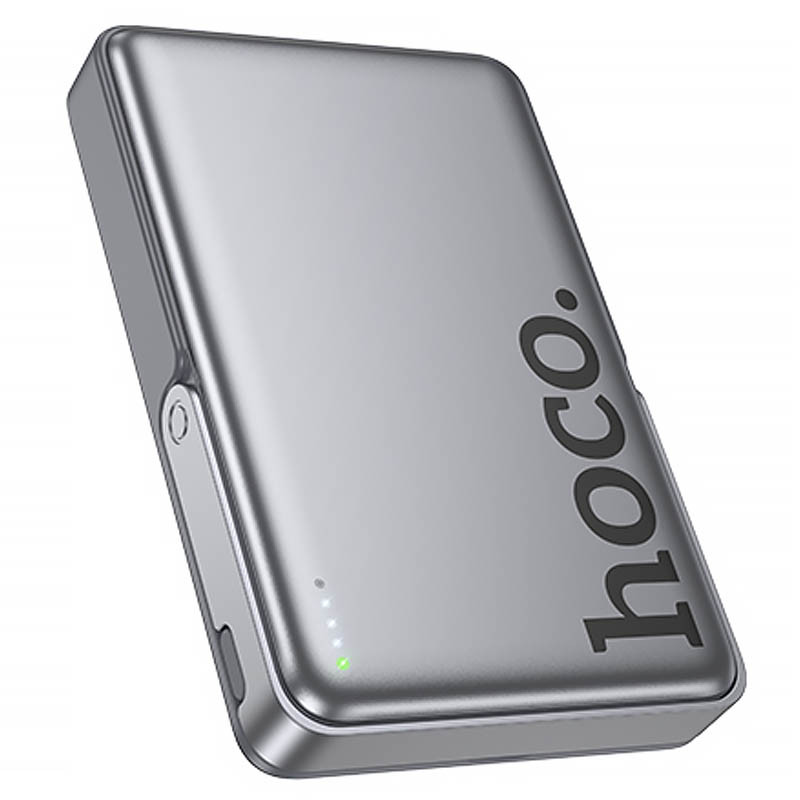Портативное ЗУ Power Bank Hoco Q36A Sunlight magnetic suction+holder PD20W с БЗУ 10000 mAh на картинке №3