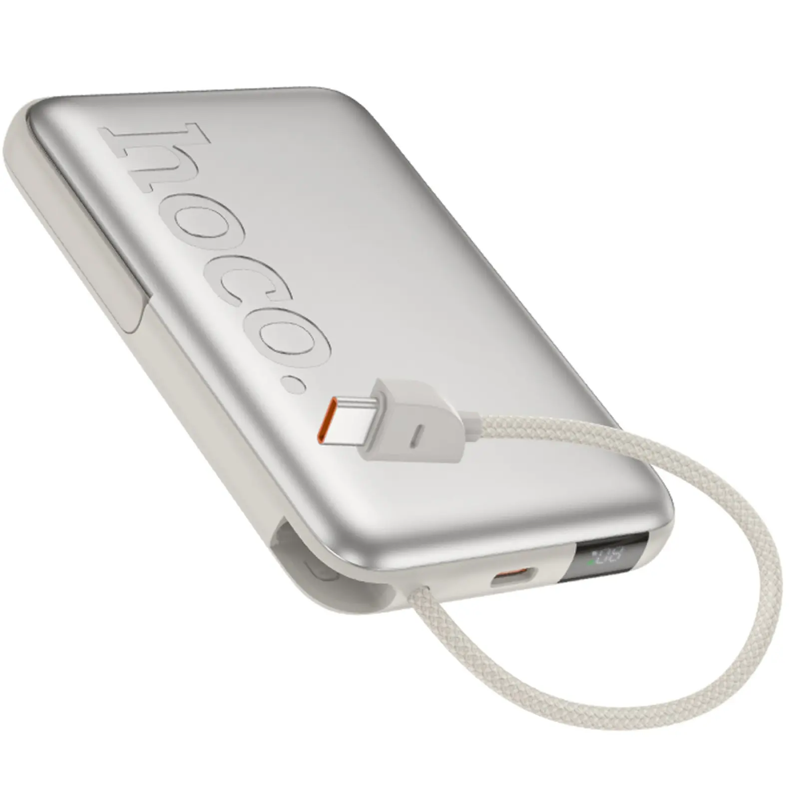 Портативное ЗУ Power Bank Hoco Q43 Clever PD20W с БЗУ+iWatch Type-C 10000 mAh, Silver 2, купить оптом с доставкой