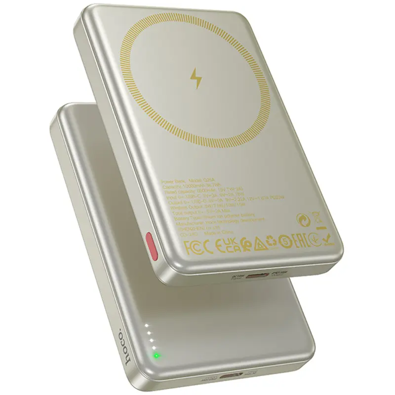 Портативное ЗУ Power Bank Hoco Q26A Joy PD20W с БЗУ 10000 mAh, Titanium gold, купить оптом с доставкой
