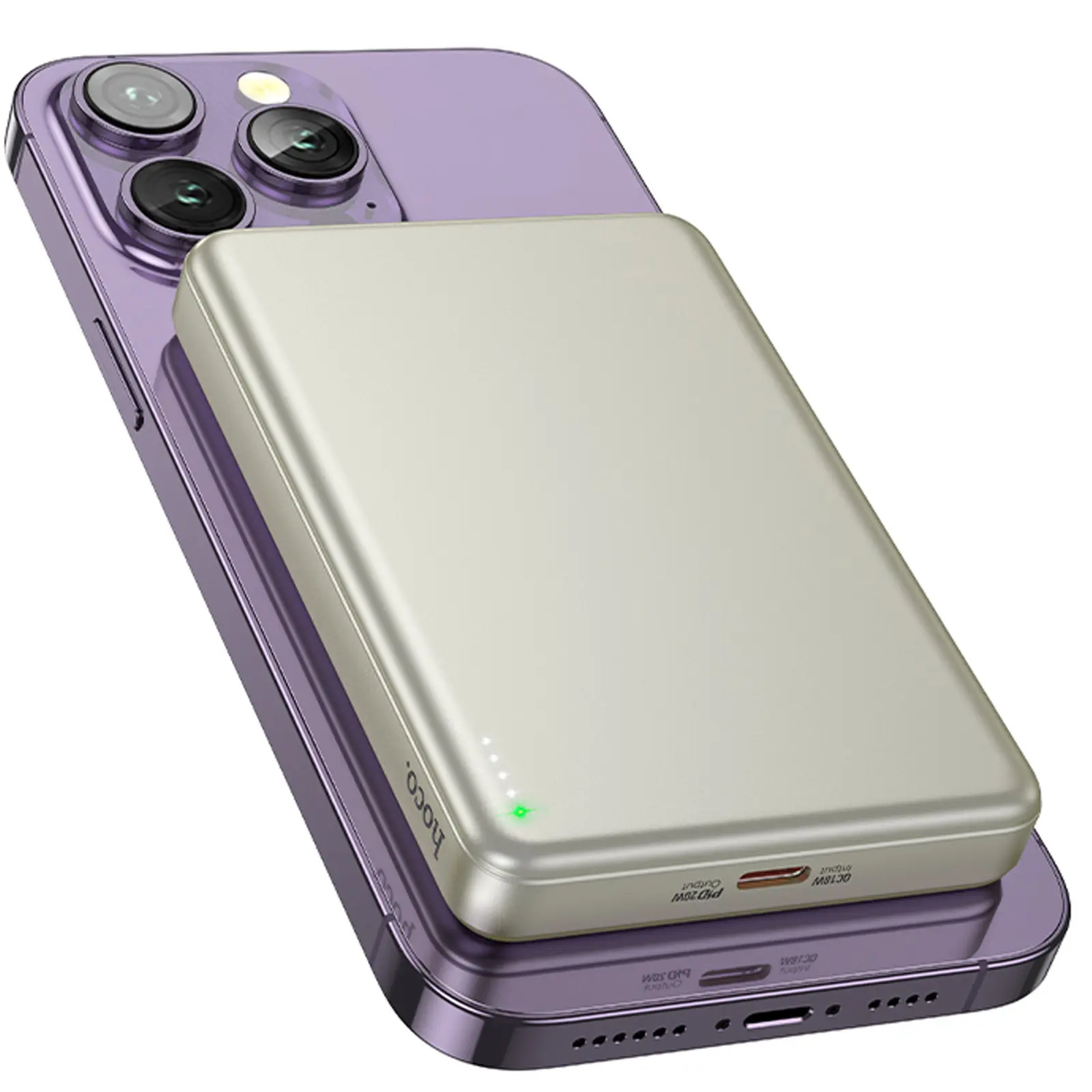 Портативное ЗУ Power Bank Hoco Q26A Joy PD20W с БЗУ 10000 mAh, Titanium gold 1, купить оптом с доставкой