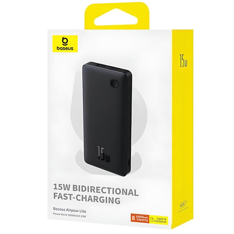Портативний ЗП Power Bank Baseus Airpow Lite OS 15W 10000 mAh (P10067500) на малюнкі №4