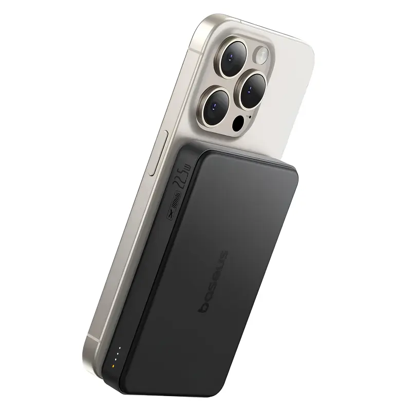 Портативное ЗУ Power Bank Baseus Airpow II OS Qi2 22.5W с БЗУ 10000 mAh (P10080000), Cosmic Black 1, купить оптом с доставкой