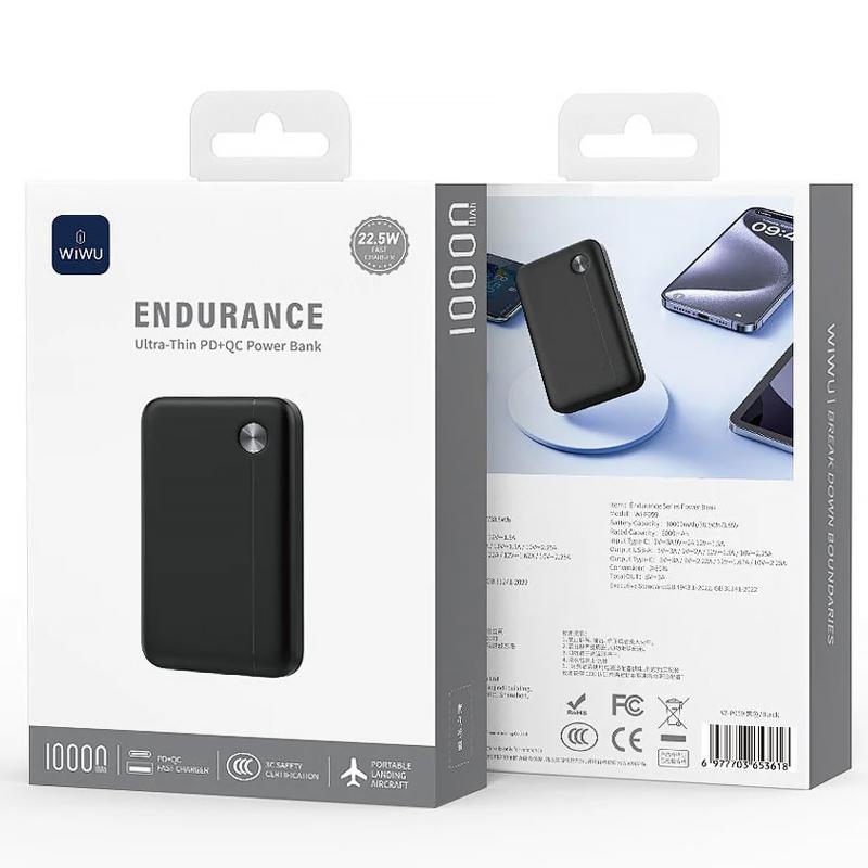 Портативний ЗП Power Bank WIWU Wi-P059 Endurance Slim PD+QC 22.5W 10000 mAh на малюнкі №2