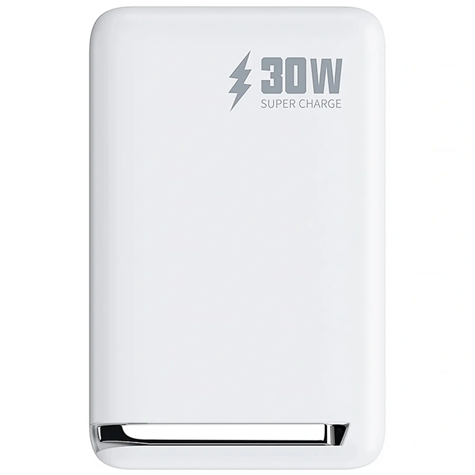 Портативное ЗУ Power Bank WIWU Wi-P031 Magnetic с БЗУ Qi2 30W 10000 mAh, White 5, купить оптом с доставкой