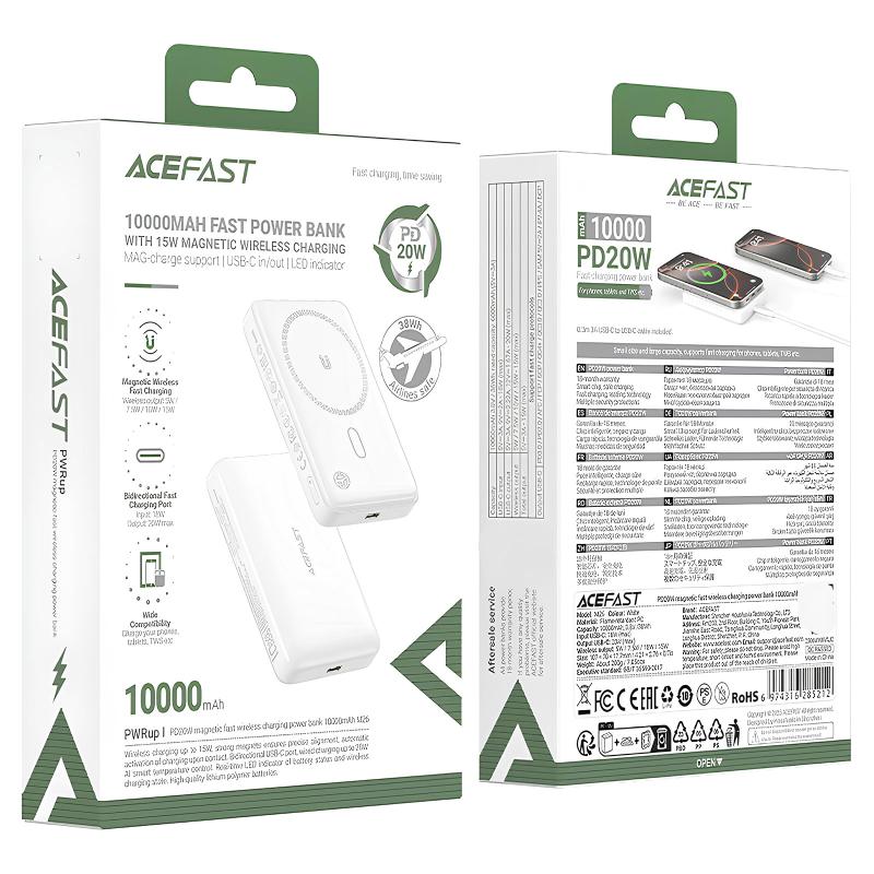 Портативний ЗП Power Bank Acefast M26 20W з БЗП 10000 mAh на малюнкі №5