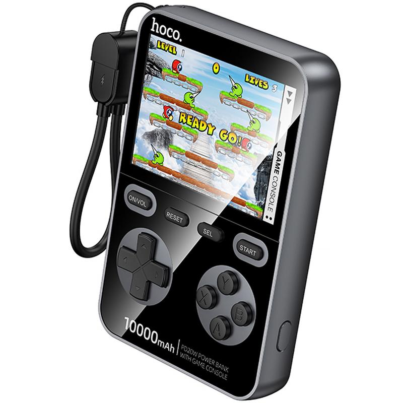 Портативное ЗУ Power Bank Hoco Q47 Shine PD20W with cable + Game Console 10000 mAh на картинке №5
