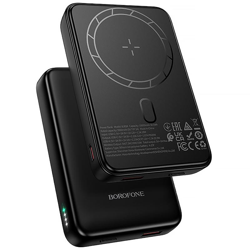 Портативний ЗП Power Bank Borofone BJ82A Dawn 20W з БЗП 10000 mAh на малюнкі №1