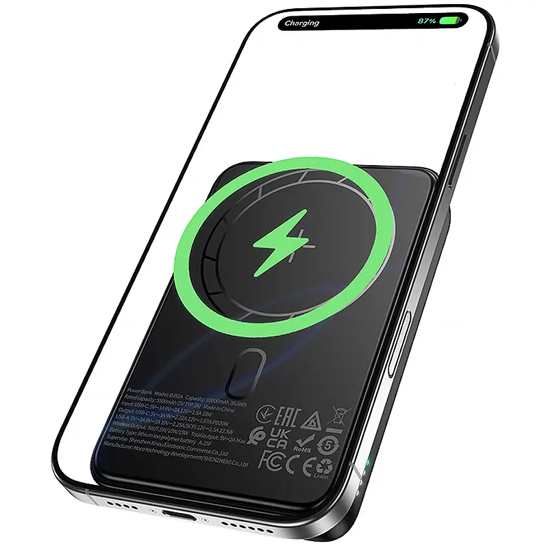 Портативное ЗУ Power Bank Borofone BJ82A Dawn 20W с БЗУ 10000 mAh, Black 1, купить оптом с доставкой