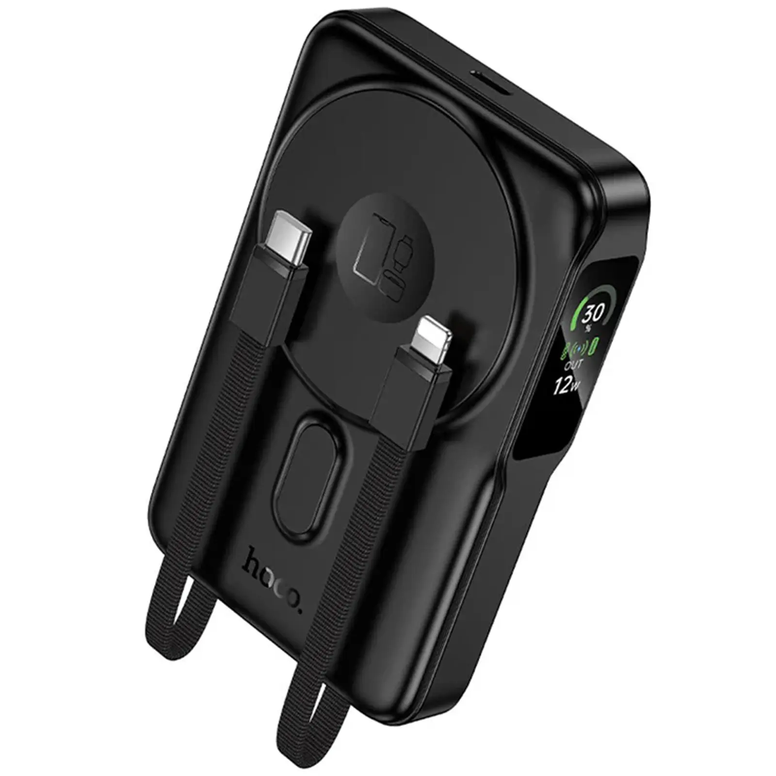 Портативное ЗУ Power Bank Hoco Q48 Core PD20W с БЗУ+iWatch 10000 mAh, Black 3, купить оптом с доставкой