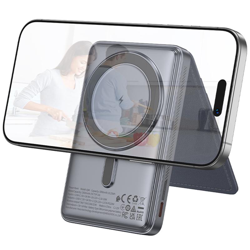 Портативний ЗП Power Bank Hoco Q46 Title PD20W з БЗП+card holder 5000 mAh на малюнкі №4