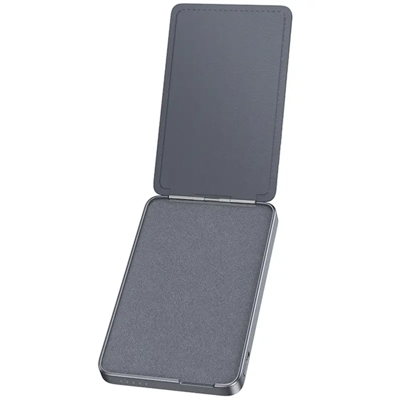 Портативное ЗУ Power Bank Hoco Q46 Title PD20W с БЗУ+card holder 5000 mAh, Silver gray 5, купить оптом с доставкой