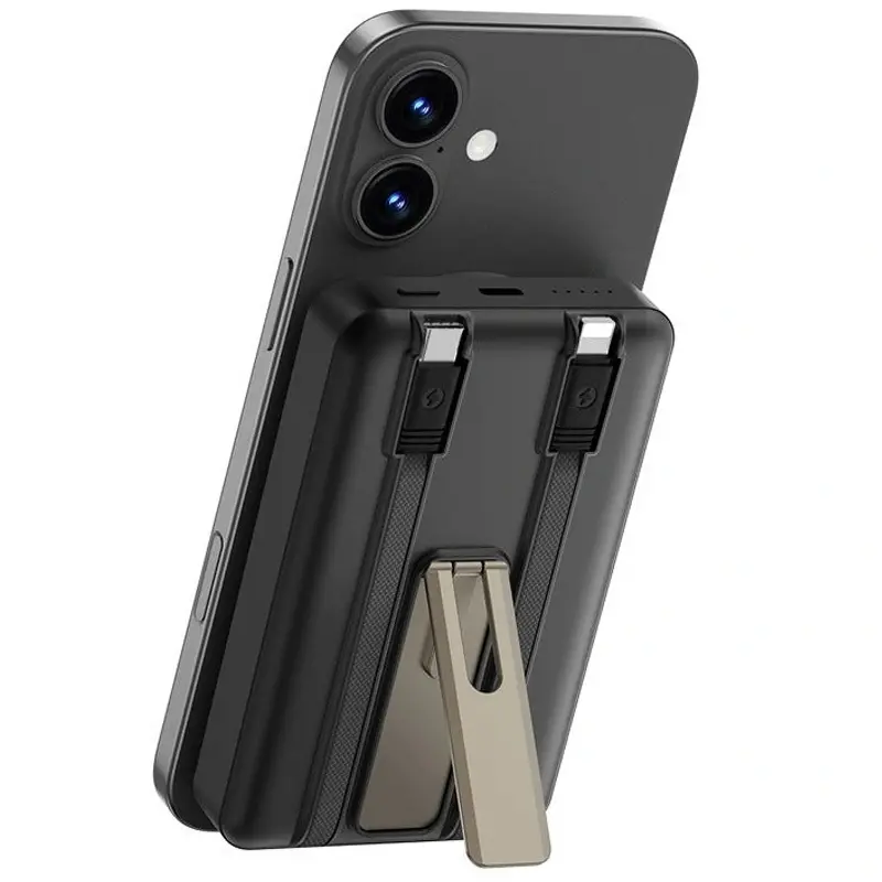Портативний ЗП Power Bank WIWU Wi-P056 22.5W+PD20W з БЗП+iWatch with cable 10000 mAh, Black 3, купити оптом з доставкою
