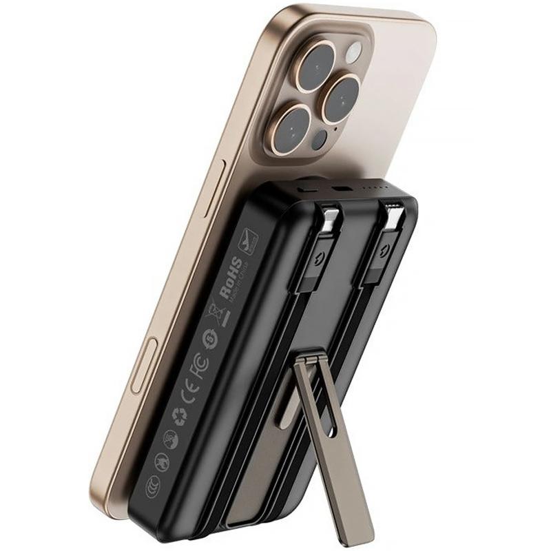 Портативний ЗП Power Bank WIWU Wi-P056 22.5W+PD20W з БЗП+iWatch with cable 10000 mAh на малюнкі №5