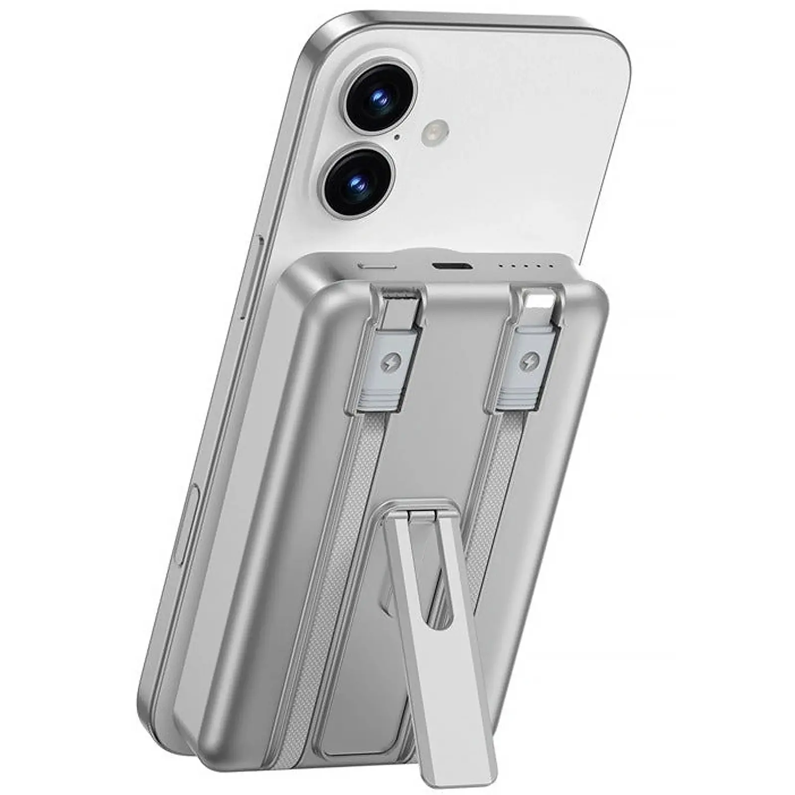 Портативний ЗП Power Bank WIWU Wi-P056 22.5W+PD20W з БЗП+iWatch with cable 10000 mAh, Silver 2, купити оптом з доставкою