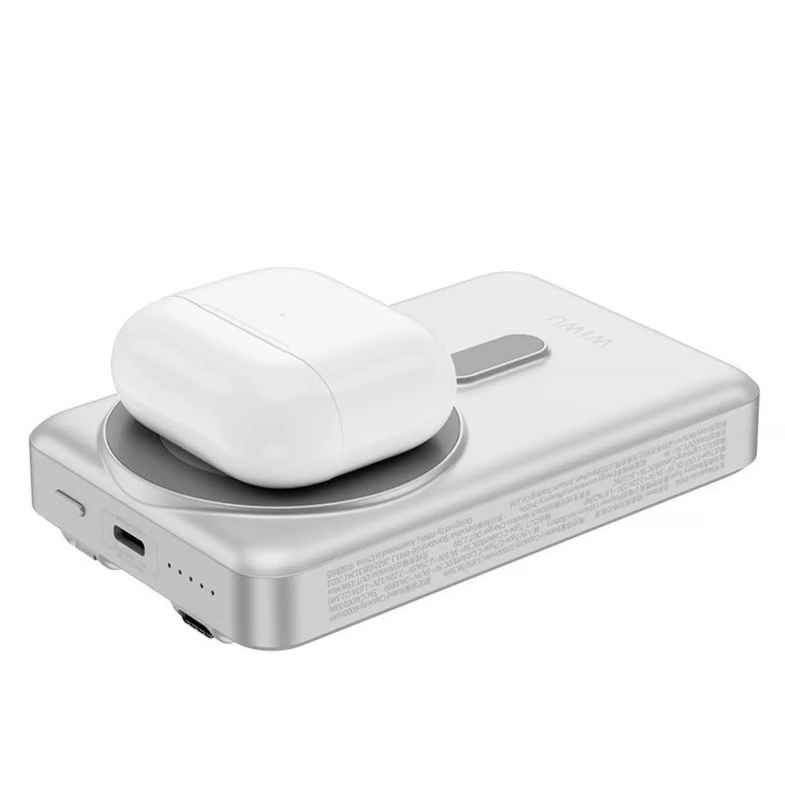 Портативний ЗП Power Bank WIWU Wi-P056 22.5W+PD20W з БЗП+iWatch with cable 10000 mAh, Silver 4, купити оптом з доставкою