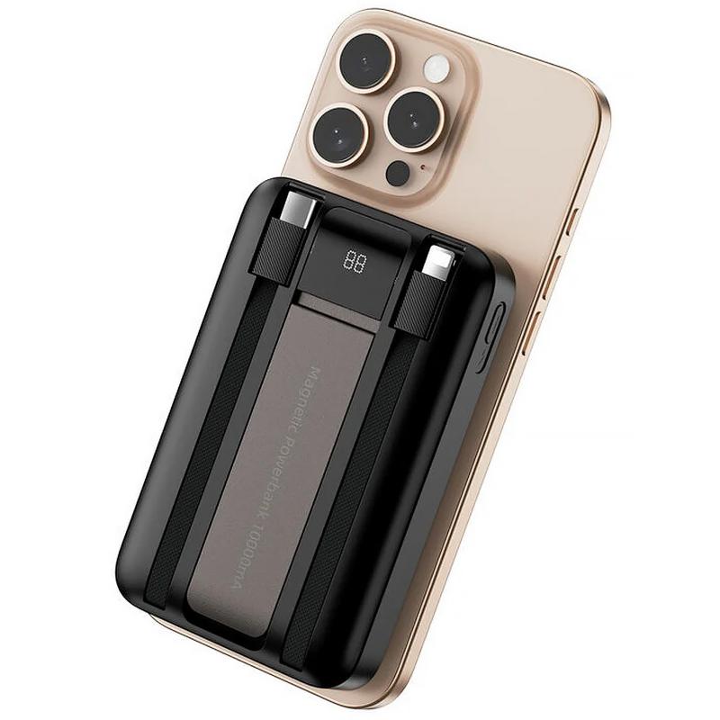 Портативний ЗП Power Bank WIWU Wi-P061 22.5W+PD20W з БЗП+iWatch with cable 10000 mAh на малюнкі №1