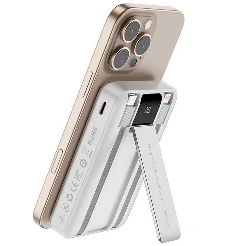 Портативний ЗП Power Bank WIWU Wi-P061 22.5W+PD20W з БЗП+iWatch with cable 10000 mAh на малюнкі №2