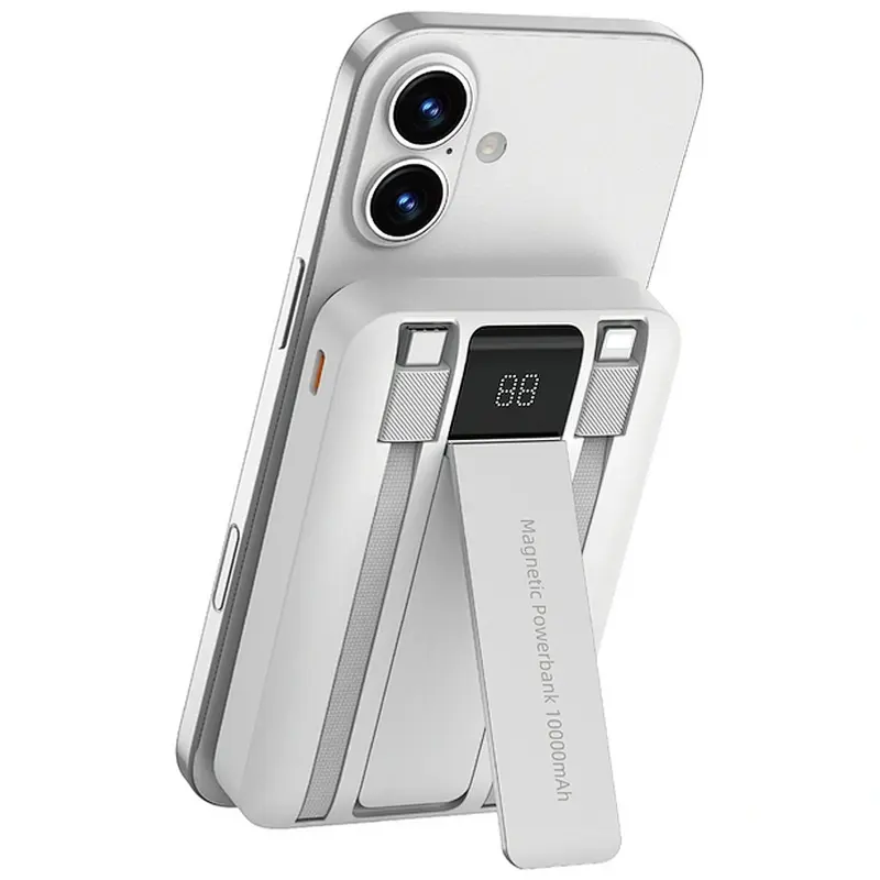 Портативний ЗП Power Bank WIWU Wi-P061 22.5W+PD20W з БЗП+iWatch with cable 10000 mAh, White 7, купити оптом з доставкою