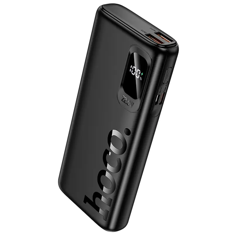 Портативное ЗУ Power Bank Hoco J158 Pro Runner 22.5W+PD20W 10000 mAh, Black, купить оптом с доставкой