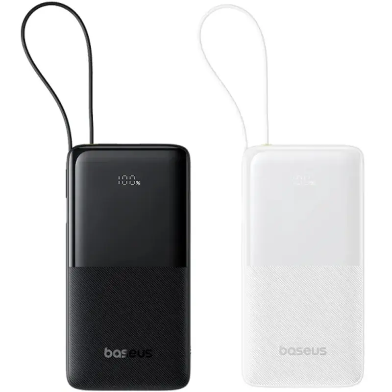 Портативное ЗУ Power Bank Baseus Bipow 2 Digital Display PD20W with cable 10000 mAh (P10077101113), купить оптом с доставкой