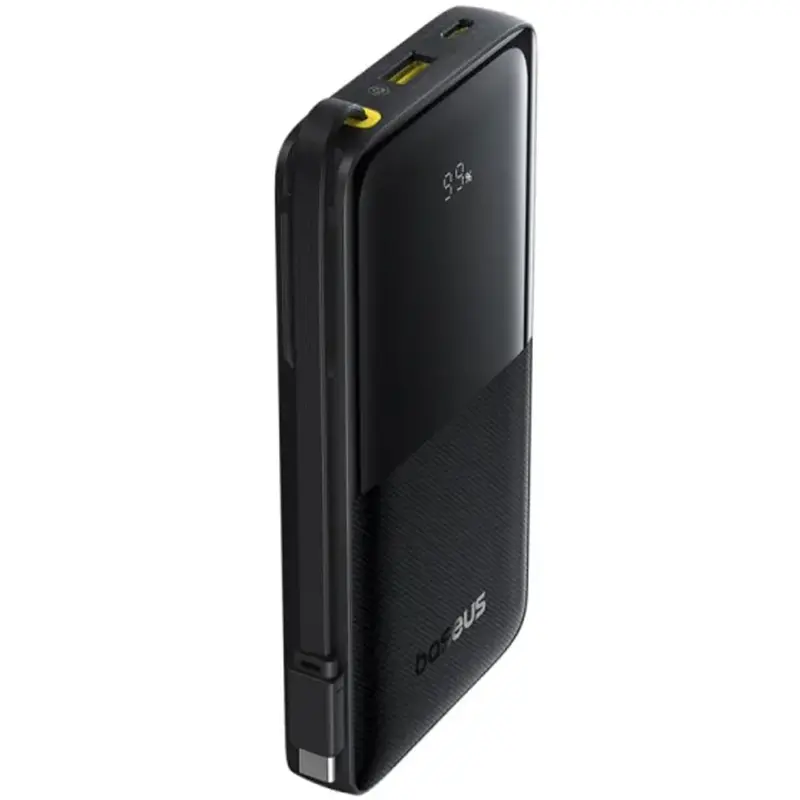 Портативное ЗУ Power Bank Baseus Bipow 2 Digital Display PD20W with cable 10000 mAh (P10077101113), Cluster Black 1, купить оптом с доставкой