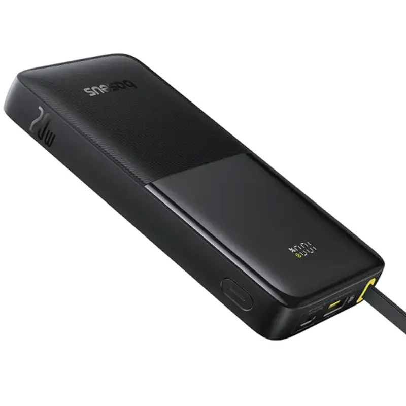 Портативное ЗУ Power Bank Baseus Bipow 2 Digital Display PD20W with cable 10000 mAh (P10077101113), Cluster Black 3, купить оптом с доставкой