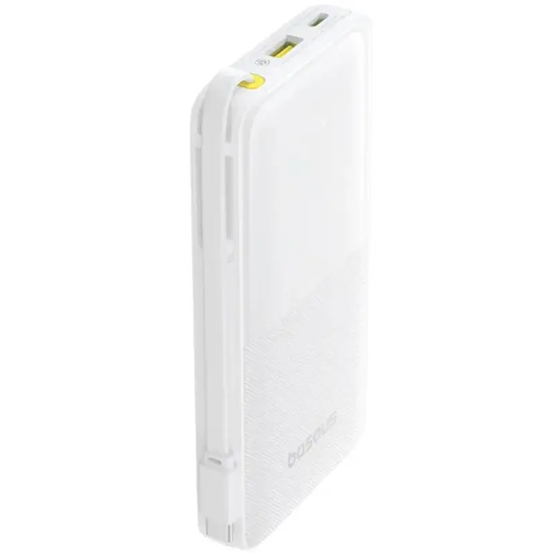 Портативное ЗУ Power Bank Baseus Bipow 2 Digital Display PD20W with cable 10000 mAh (P10077101113), Moon White 1, купить оптом с доставкой