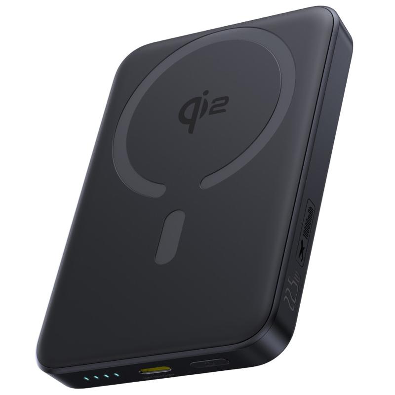 Портативное ЗУ Power Bank Baseus EnerFill FM12 Qi2 Magnetic 22.5W с БЗУ 10000mAh (E00285) на картинке №1