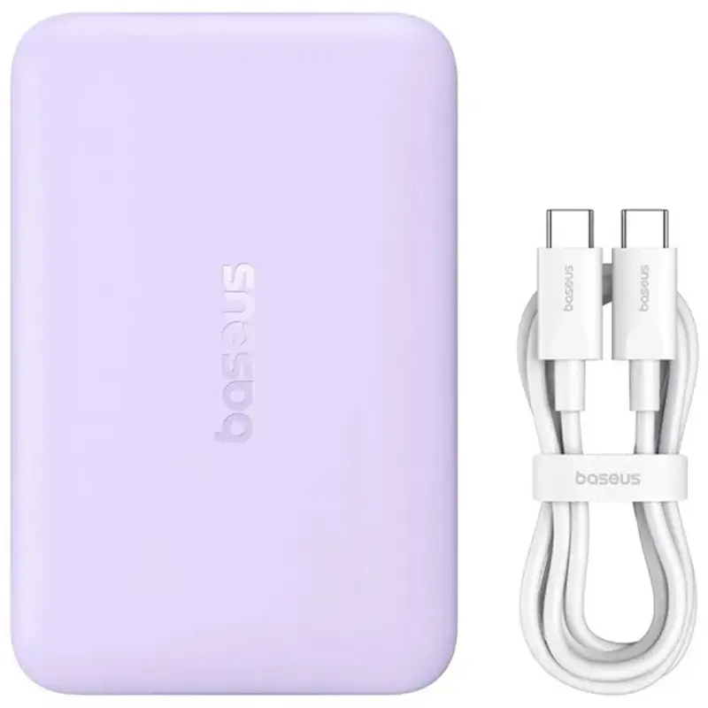 Портативное ЗУ Power Bank Baseus EnerFill FM11 Ultra-Mini 22.5W с БЗУ 10000mAh (PPFM11-1022), Nebula Purple 1, купить оптом с доставкой