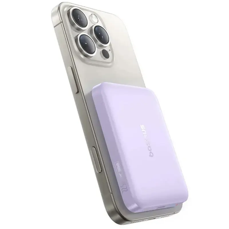 Портативное ЗУ Power Bank Baseus EnerFill FM11 Ultra-Mini 22.5W с БЗУ 10000mAh (PPFM11-1022), Nebula Purple 3, купить оптом с доставкой