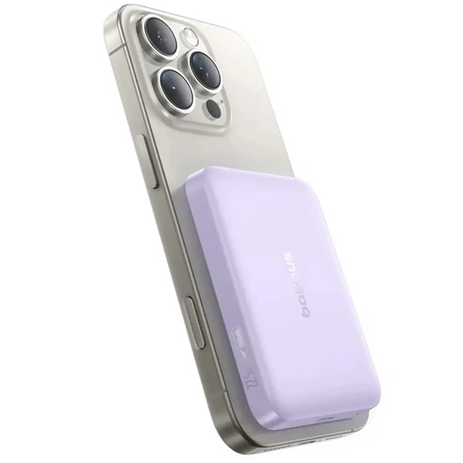 Портативное ЗУ Power Bank Baseus EnerFill FM11 Ultra-Mini 22.5W с БЗУ 10000mAh (PPFM11-1022), Nebula Purple 3, купить оптом с доставкой