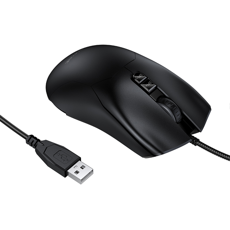 Мышь проводная Borofone BG18 Valeroso, Black 3, купить оптом с доставкой
