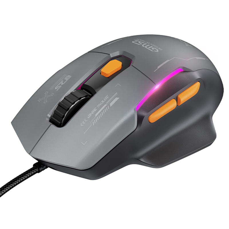 Миша дротова Hoco GM52 Reddy RGB, Black / Gray 4, купити оптом з доставкою
