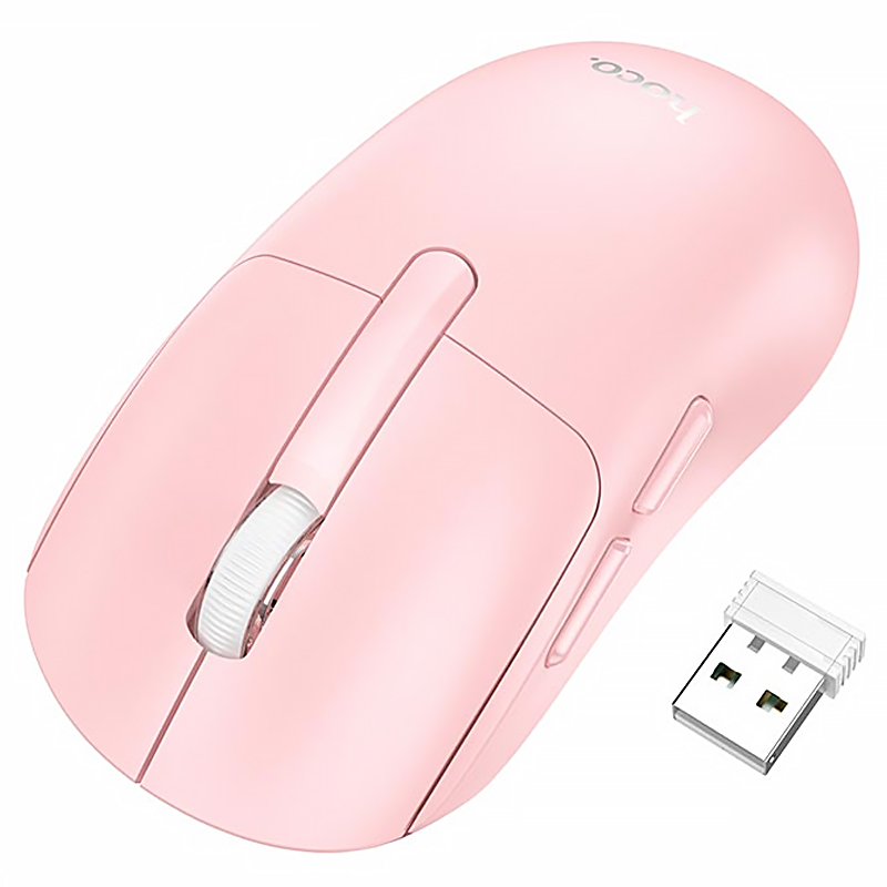 Миша бездротова Hoco DI88 Dragon Bluetooth + 2.4G, Pink 1, купити оптом з доставкою