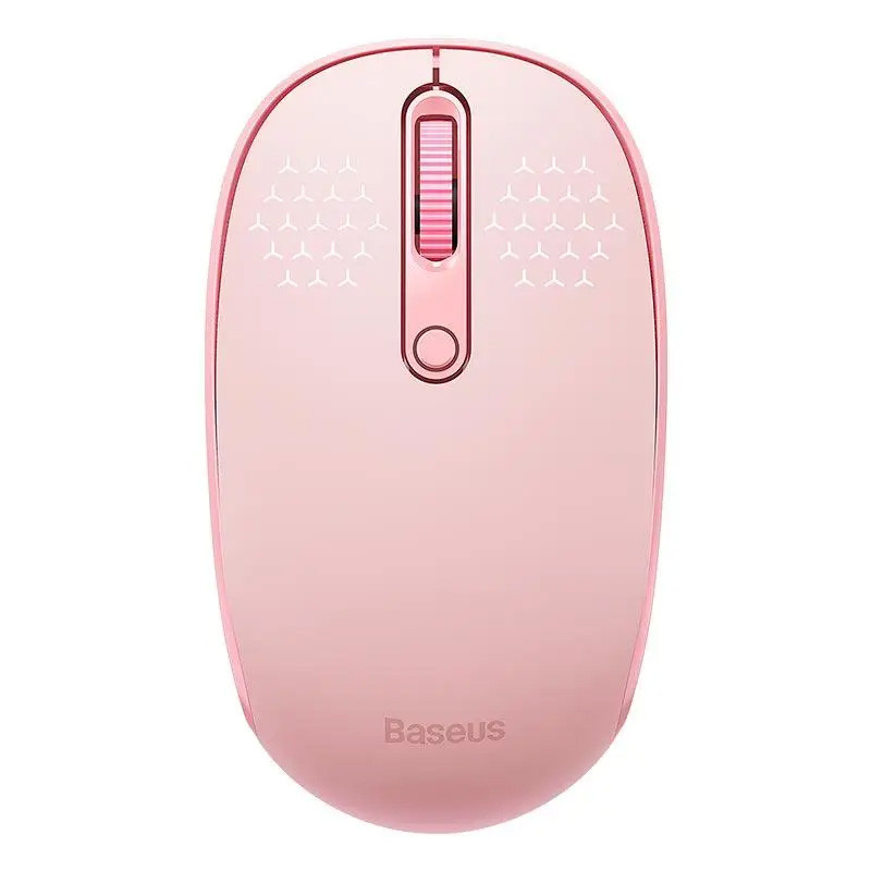 Миша бездротова Baseus F01B Tri-Mode Bluetooth + 2.4G (B01055503833), Pink, купити оптом з доставкою