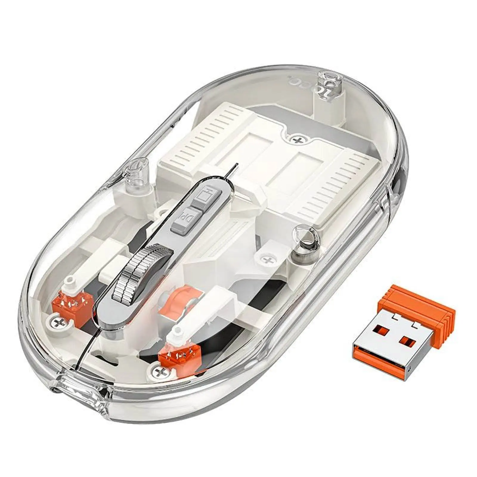 Мышь беспроводная Hoco GM35 General Bluetooth + 2.4G, White, купить оптом с доставкой