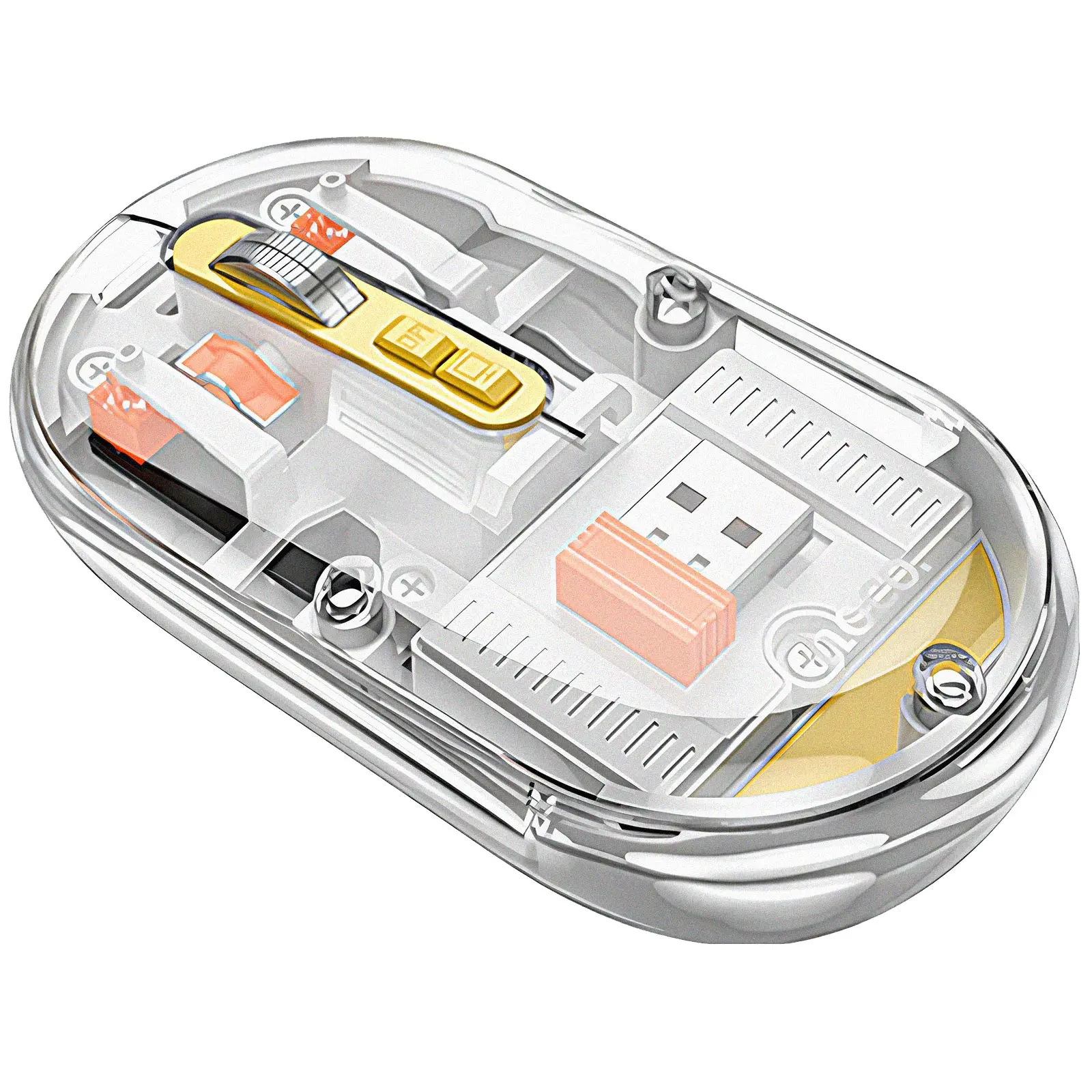 Мышь беспроводная Hoco GM35 General Bluetooth + 2.4G, Space Gray, купить оптом с доставкой