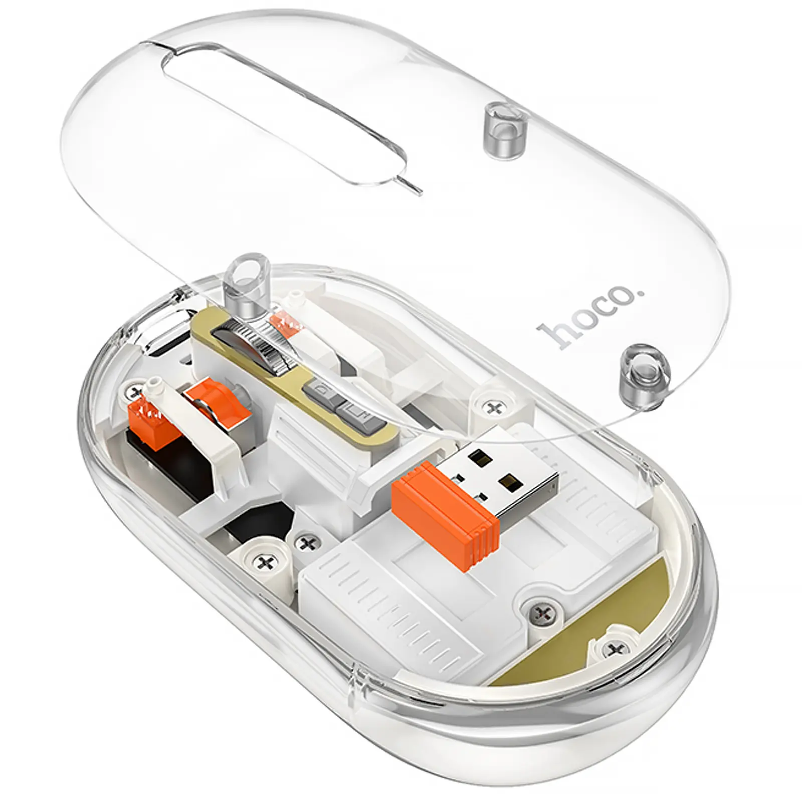 Мышь беспроводная Hoco GM35 General Bluetooth + 2.4G, Space Gray 1, купить оптом с доставкой