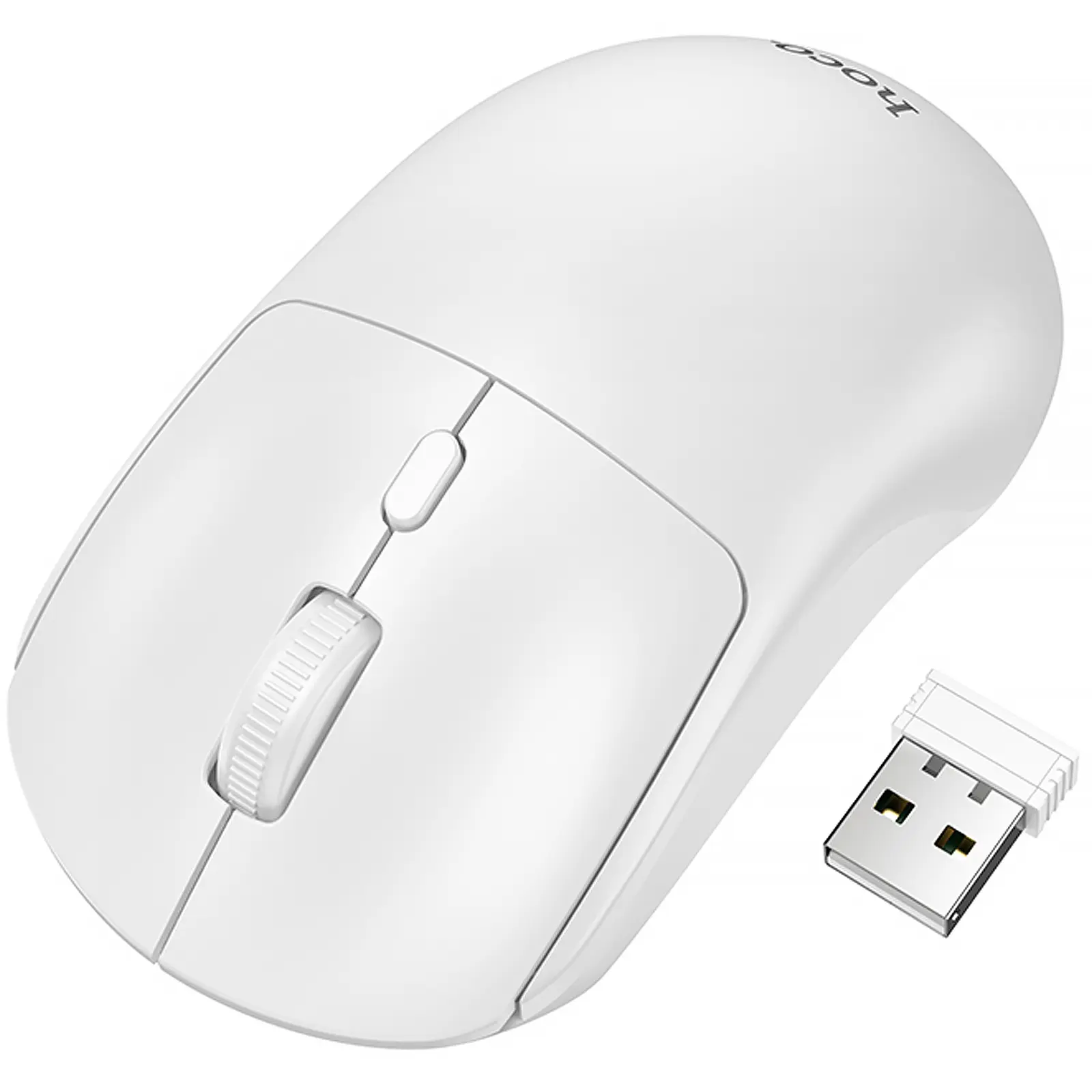Миша бездротова Hoco GM42 Platino 2.4G, White, купити оптом з доставкою